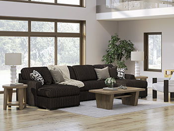 This armless loveseat is made with polyester upholstery. Pairs with other items in the series to make a sectional.<br><br><b>Additional Dimensions</b><br><ul><li>Seat depth: 36-"</li><li>Seat height: 33-"</li><li>Top of cushion to top of back: 29-"</li><l