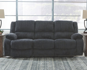  softly textured chenille upholstery provides a comfy surface on which to lounge. With bustle back construction and thickly cushioned armrests