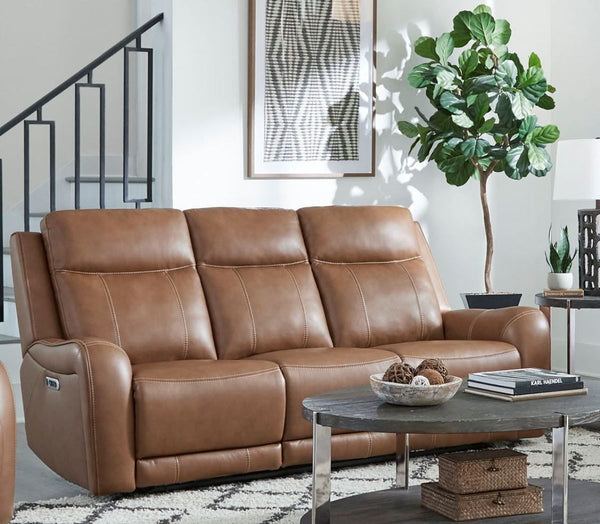 Haywood - Power Reclining Sofa And Loveseat - Butternut