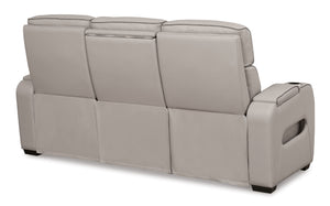 Boyington - Gray - Power Reclining Sofa With Adj Headrest