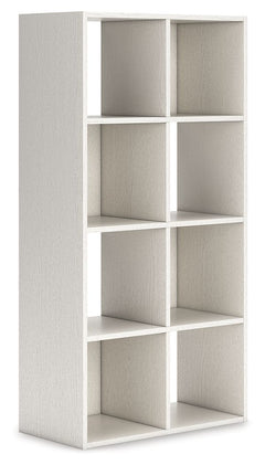 Dare to take minimalism to the max. This eight-cube organizer has an air of sleek simplicity thanks to its white painted finish with subtle replicated wood grain. And with the ability to keep your space clutter-free with its storage cubbies, there-'s no d