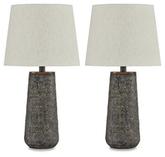 Modern industrial design in a new light. A mixed-media masterpiece, this table lamp provides maximum interest and exceptional versatility with its heavily textured surface. Whether resting on your nightstand or set on a side table, it delivers a unique ae