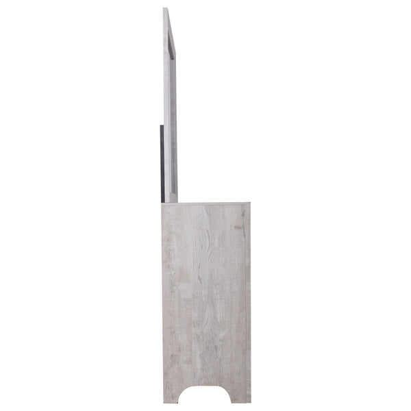 BiscayneÂ  - Dresser & Mirror - Gray