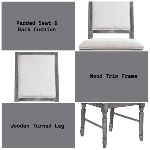  Foam 2-" CAFR Wooden Turned Legs & Side Round Cros