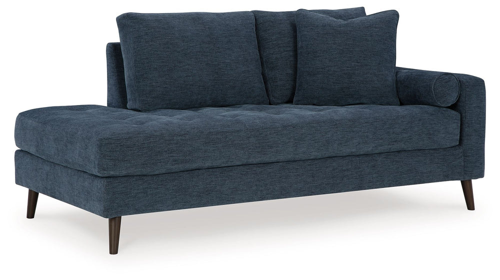 Feed your mid-century modern nostalgiaâ€”with a contemporary twist. A vibrant trend-right hue and comfy feel make the Bixler corner chaise perfect for lounging solo or with friends and family. Its linear profile adds plenty of fresh style, and the tapered