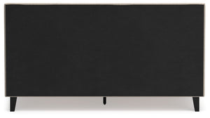 Cielden - Soft Gray - King Upholstered Bed with Roll Slats