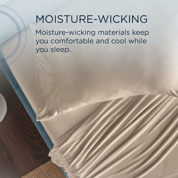Linens - Tempur Rayon from Bamboo Sheet Set - Sandstone - Split King