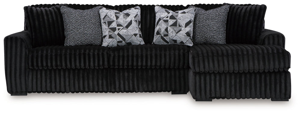 Wrapped in luxuriously soft jumbo corduroy, this sectional sofa with chaise takes cozy and inviting to a higher level. The sumptuous piece is perfect for unwinding after a long day, with exceptionally textured cushions that deliver pure indulgence. Now al