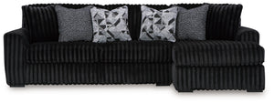 Wrapped in luxuriously soft jumbo corduroy, this sectional sofa with chaise takes cozy and inviting to a higher level. The sumptuous piece is perfect for unwinding after a long day, with exceptionally textured cushions that deliver pure indulgence. Now al