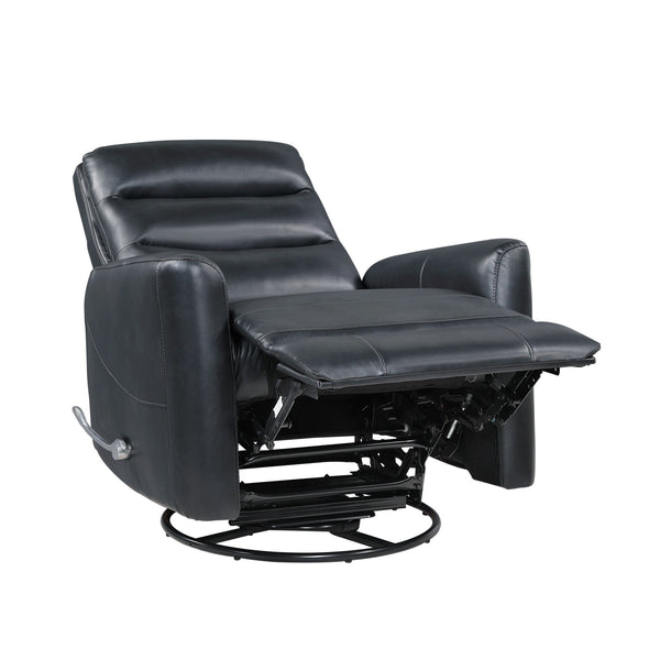 this recliner effortlessly combines style and functionality. The triple roll backrest