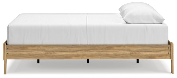 Bermacy - Light Brown - Queen Platform Bed