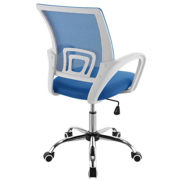 Felton - Upholstered Adjustable Home Office Desk Chair - Blue