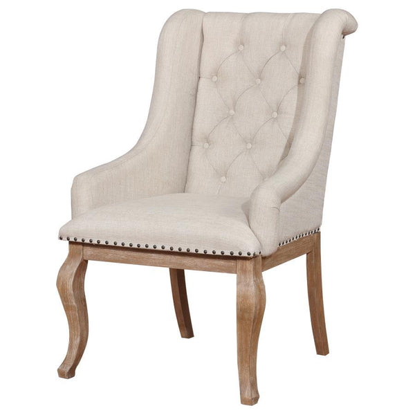 Brockway - Upholstered Arm Chair (Set of 2) - Barley Brown