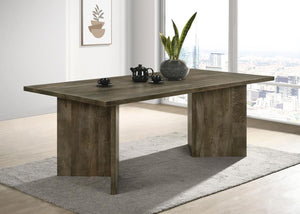  it showcases a sharp V-shaped base and an architectural silhouette that adds a touch of contemporary 