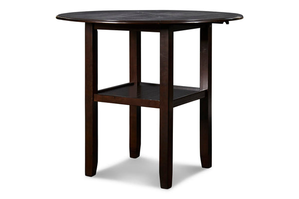 Gia - 3 Piece Dining Set (Counter Drop Leaf Table & 2 Chairs) - Ebony