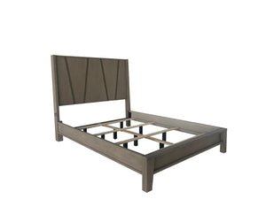 Pure Modern - Bedroom Queen Panel Bed With Dresser And Mirror - Moonstone