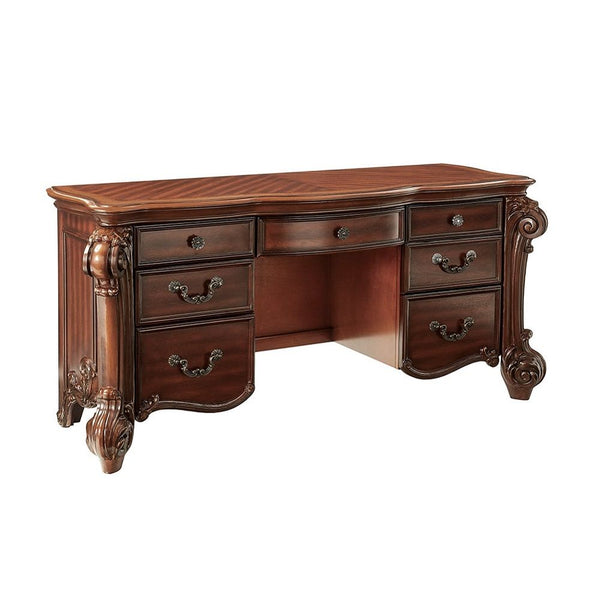  traditional design in your bedroom with the cherry Vendome vanity desk. This hand-crafted piece inspired from the luxurious designs of the past