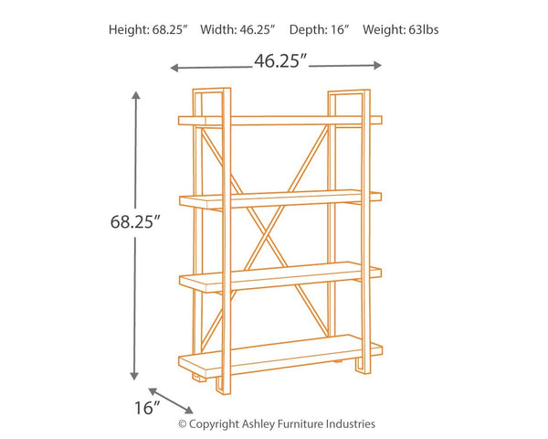  and four gallery shelves make storing books