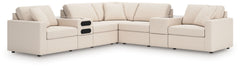 Looking cool and contemporary is great. But when it comes down to it, youâ€™re all about low-maintenance lounging. With the performance fabric on this balanced sectional with audio and storage consoles, cleaning spills is a breeze. Its customizable modula
