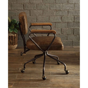 Hallie - Executive Office Chair - Vintage Whiskey Top Grain Leather