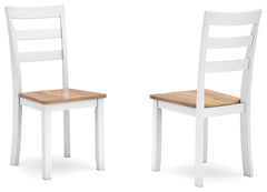 Complement your homeâ€™s simply relaxed sensibility with this dining chair. A crisp white hue offers a chic contrast to the natural wood tone, for a neutral look that vibes with a variety of aesthetics. Its hard, contoured seat design prioritizes both cle