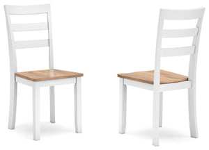 Complement your homeâ€™s simply relaxed sensibility with this dining chair. A crisp white hue offers a chic contrast to the natural wood tone, for a neutral look that vibes with a variety of aesthetics. Its hard, contoured seat design prioritizes both cle
