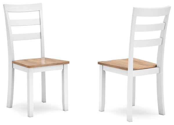 Complement your homeâ€™s simply relaxed sensibility with this dining chair. A crisp white hue offers a chic contrast to the natural wood tone, for a neutral look that vibes with a variety of aesthetics. Its hard, contoured seat design prioritizes both cle
