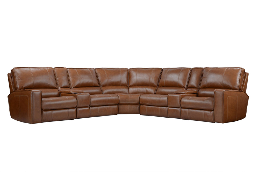 The essence of easygoing elegance, this 6 piece Rockford sectional offers ultimate relaxation wrapped in a buttery soft cover. Its tailored look includes clean lines, decorative stitching and self-welted flanged seams. Dressed up or down, Rockford offers 