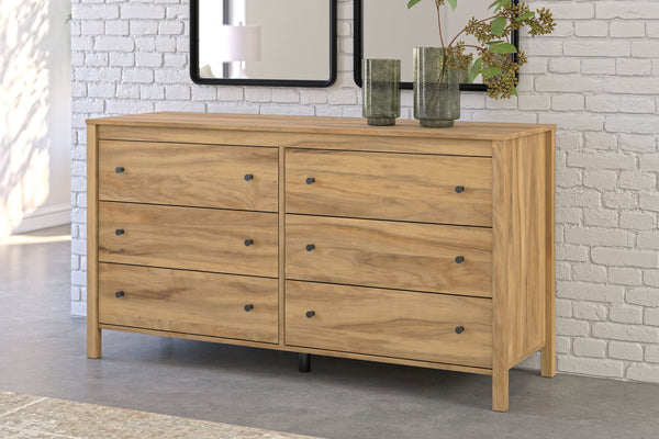 Bermacy - Light Brown - 6 Pc. - Dresser