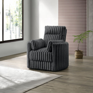 Embrace - Swivel Accent Chair - Charcoal