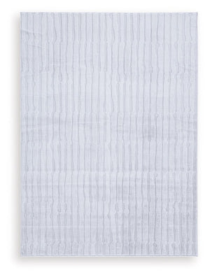 Impress with contemporary cool character. This rug welcomes visitors with subtle stripes and soft faux fur underfoot, while its neutral gray is an understated way to dress up your floor. Plus it-'s machine washable for fuss-free cleaning.<br/><br/><b>Prod