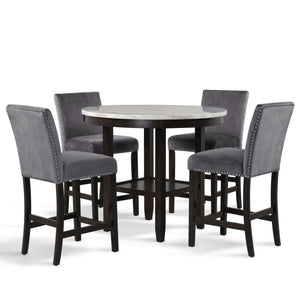 Celeste - Round Counter Table - Espresso