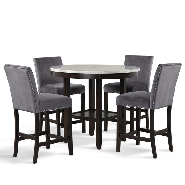 Celeste - Round Counter Table - Espresso