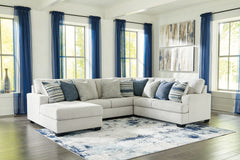 What a pleasant surprise: high-end luxury made comfortably affordable. Thatâ€™s what makes this sectional with chaise in stone gray so alluring. Made exclusively for those wanting to make a designer statement, this finely crafted sectional is dressed to i
