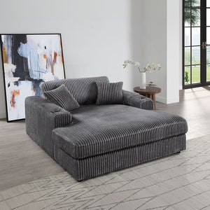 Hilde collection sectional sofa exudes modern elegance and wrapped in luxurious velvet. The tight seat cushions and loose back cushions for the perfect balance of support and the wooden inner frame ensures durability. Ideal for contemporary living spaces,