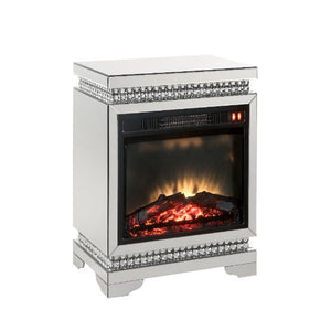  this brilliant rectangular accent piece showcases a distinctive style for an intriguing look. The unique piece has mirrored surfaces and is trim