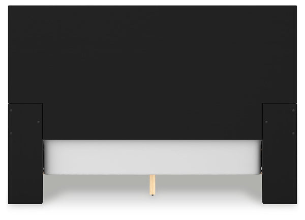 Londer - Black - Queen Panel Bed