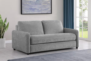  featuring slender rounded track arms and bench style seat cushions that will co