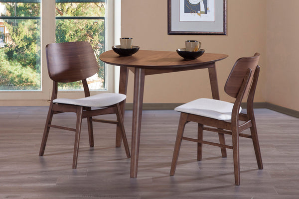 Oscar - Corner Table & 2 Chairs - Walnut
