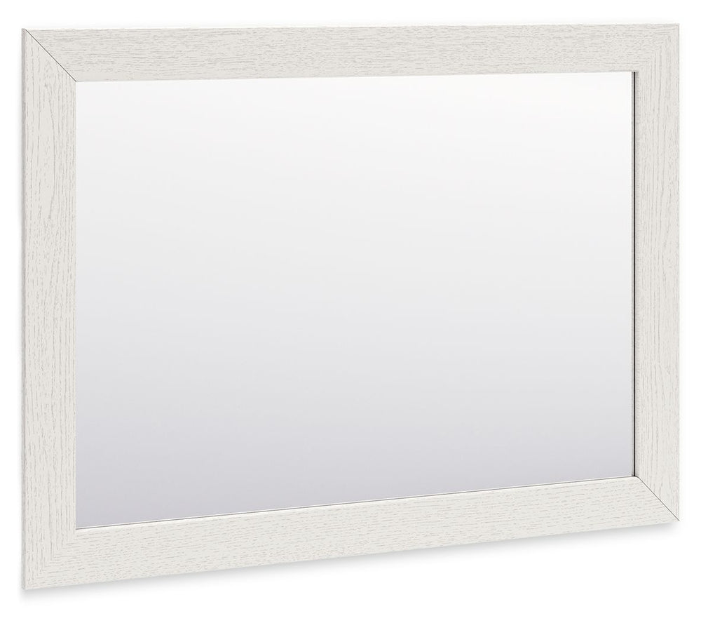 Add a touch of farmhouse-style inspiration to your bedroom with this bedroom mirror. Simple in design, it can be used to adorn a dresser or to reflect light in a special display area. Elevate the soothing ambiance of your restful retreat with this charmin