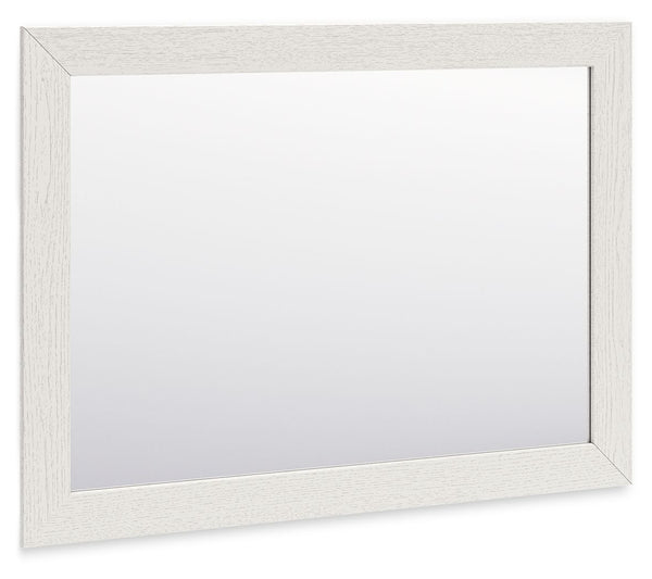 Add a touch of farmhouse-style inspiration to your bedroom with this bedroom mirror. Simple in design, it can be used to adorn a dresser or to reflect light in a special display area. Elevate the soothing ambiance of your restful retreat with this charmin