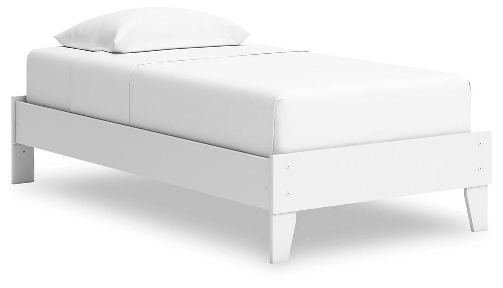 This twin platform bed is the perfect fit for cottage or coastal farmhouse interiors. The matte white finish serves as the perfect backdrop to showcase your personal taste and creativity. Plus, the low-profile bed frame fits right in with your minimalist 