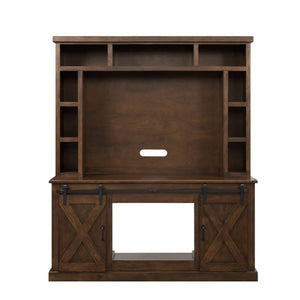  Base with 2 Sliding Barn Doors & 1 Open Compartment</li><li>Max. TV