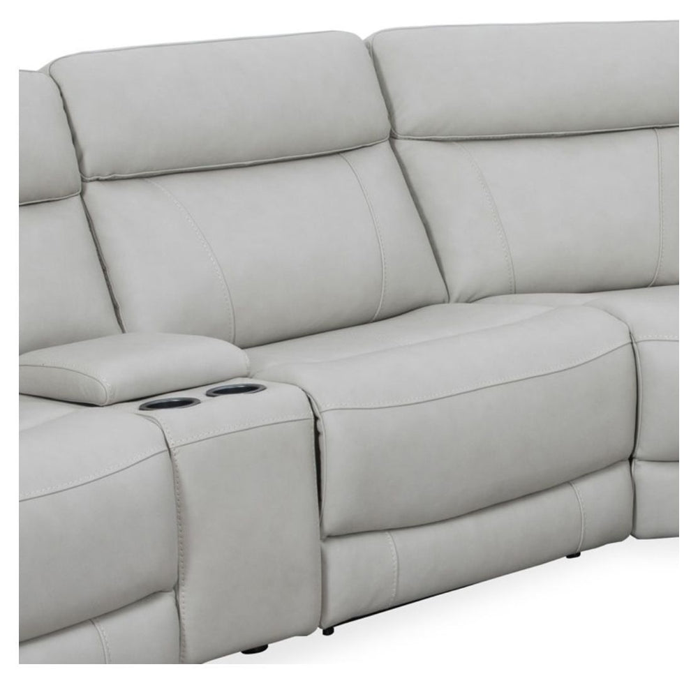 Introducing our comfortable and convenient Calgary Sectional, designed with relaxation in mind. Calgary features power recline and headrest controls, allowing you to adjust your seating position easily. The over-padded headrests provide extra comfort, and