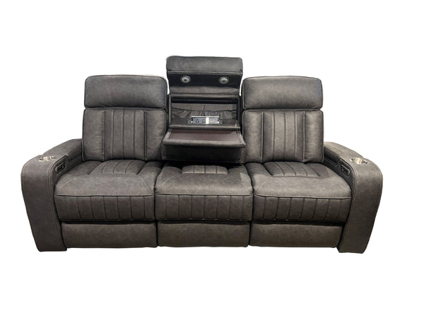 Equinox - Power Reclining Sofa Loveseat And Recliner - Mercury