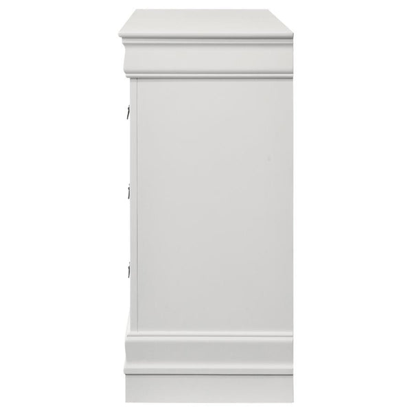 Louis Philippe - 6-Drawer Dresser - White