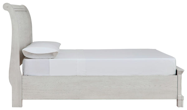 Robbinsdale - Antique White - Full Sleigh Storage Bed