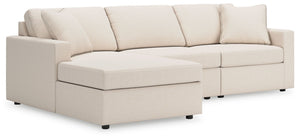 Looking cool and contemporary is great. But when it comes down to it, youâ€™re all about low-maintenance lounging. With the performance fabric on this sectional with chaise, cleaning spills is a breeze. And its customizable modular design caters to your e