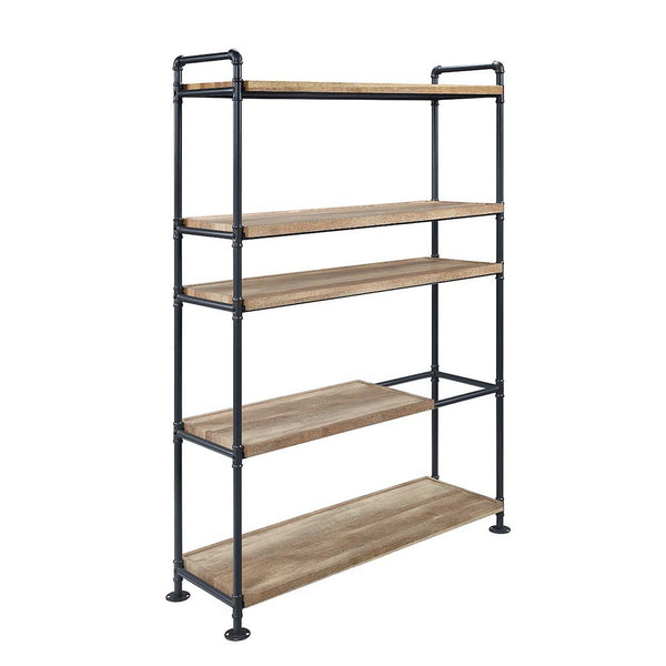Brantley - Bookshelf - Oak & Sandy Black Finish - 65"