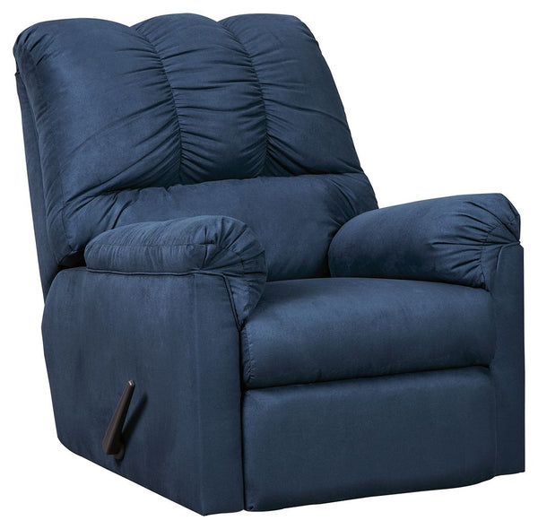 Talk about fine lines and great curves. Thatâ€™s the beauty of this standout rocker reclinerâ€”made to suit your appreciation for clean, contemporary style. Comfy pillow top armrests, designer tailoring and an ultra-soft upholstery that holds up to everyd